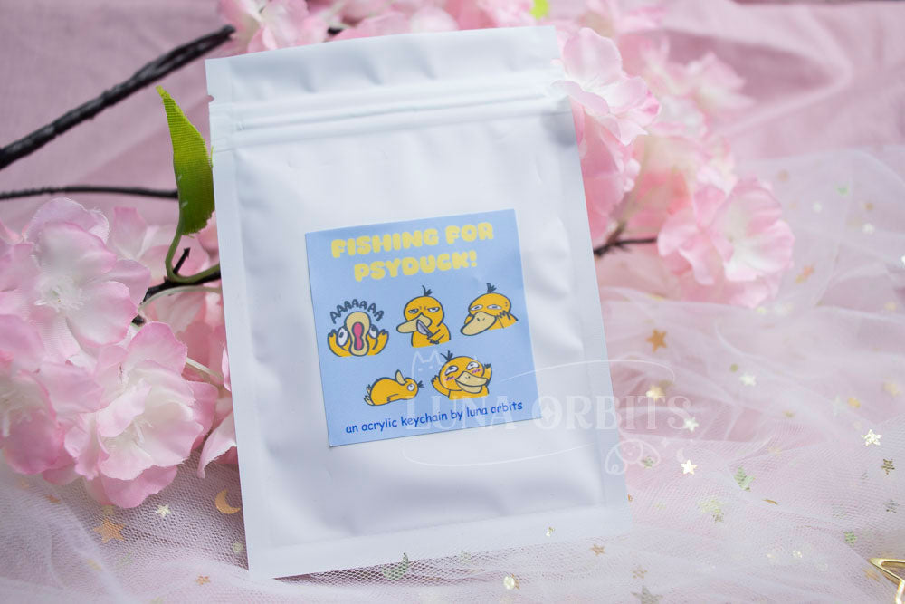 Fishing for Psyduck Blind Bag Keychain