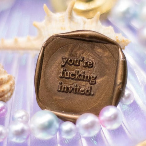 You're F*cking Invited Wax Seal Stamp (Head Only)
