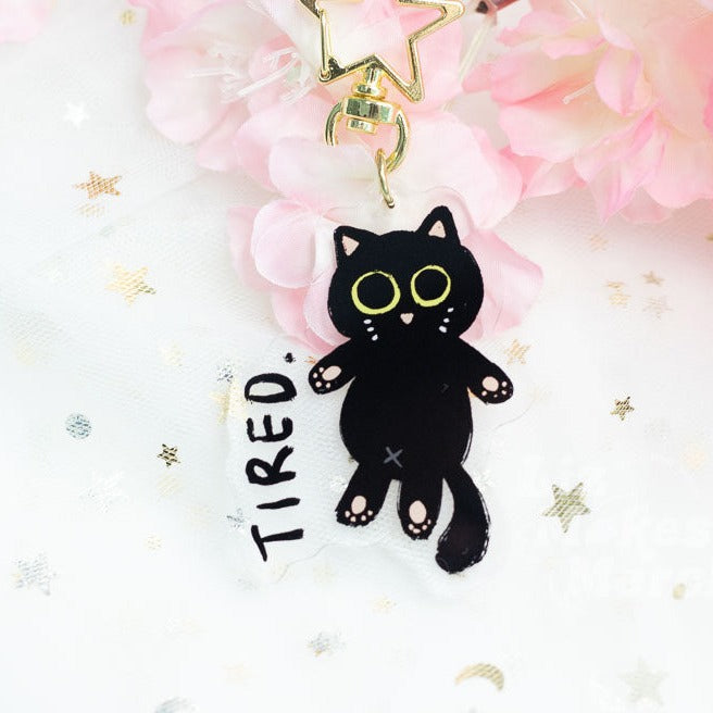 Tired Ket Acrylic Keychain