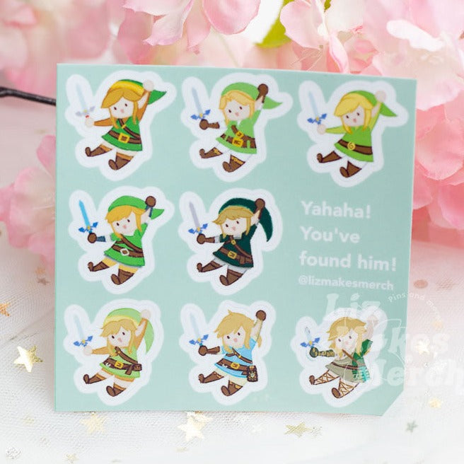 Yahaha! You've Found Link! Vinyl Sticker Sheet