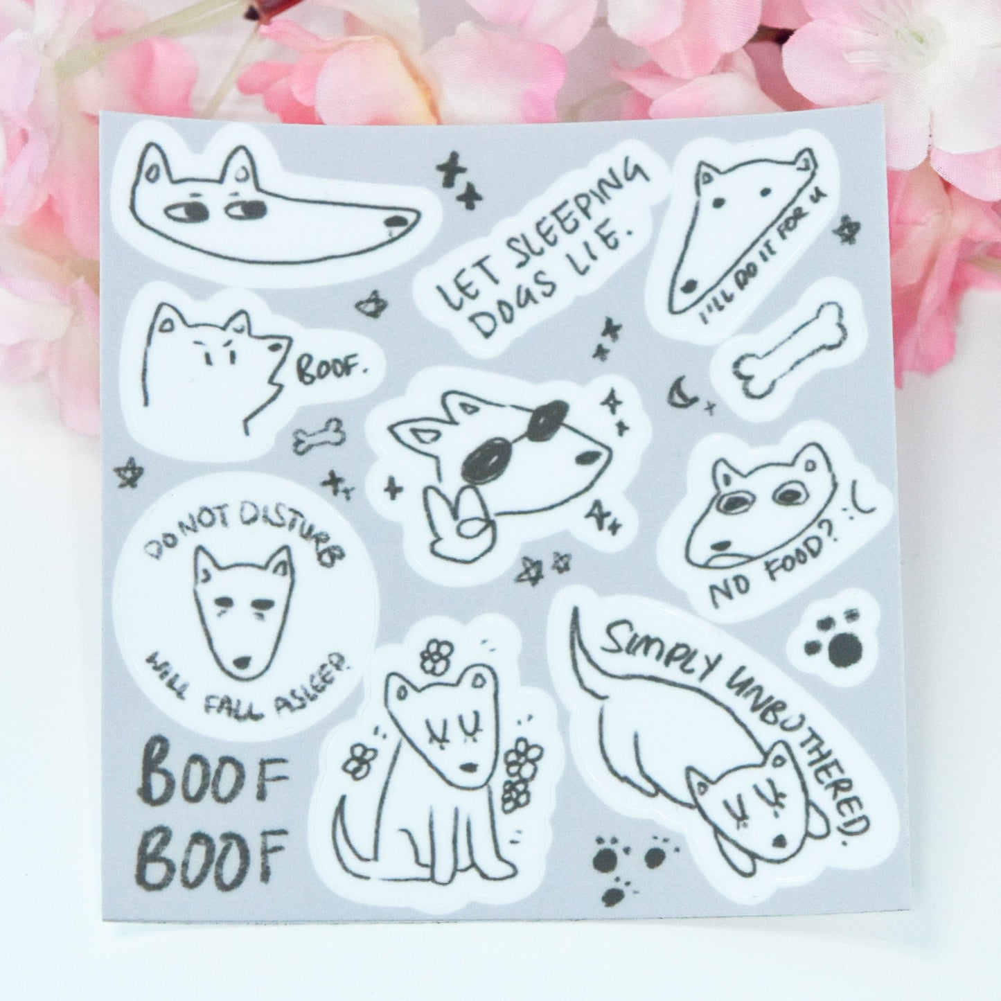 Boof Boof Vinyl Sticker Sheet