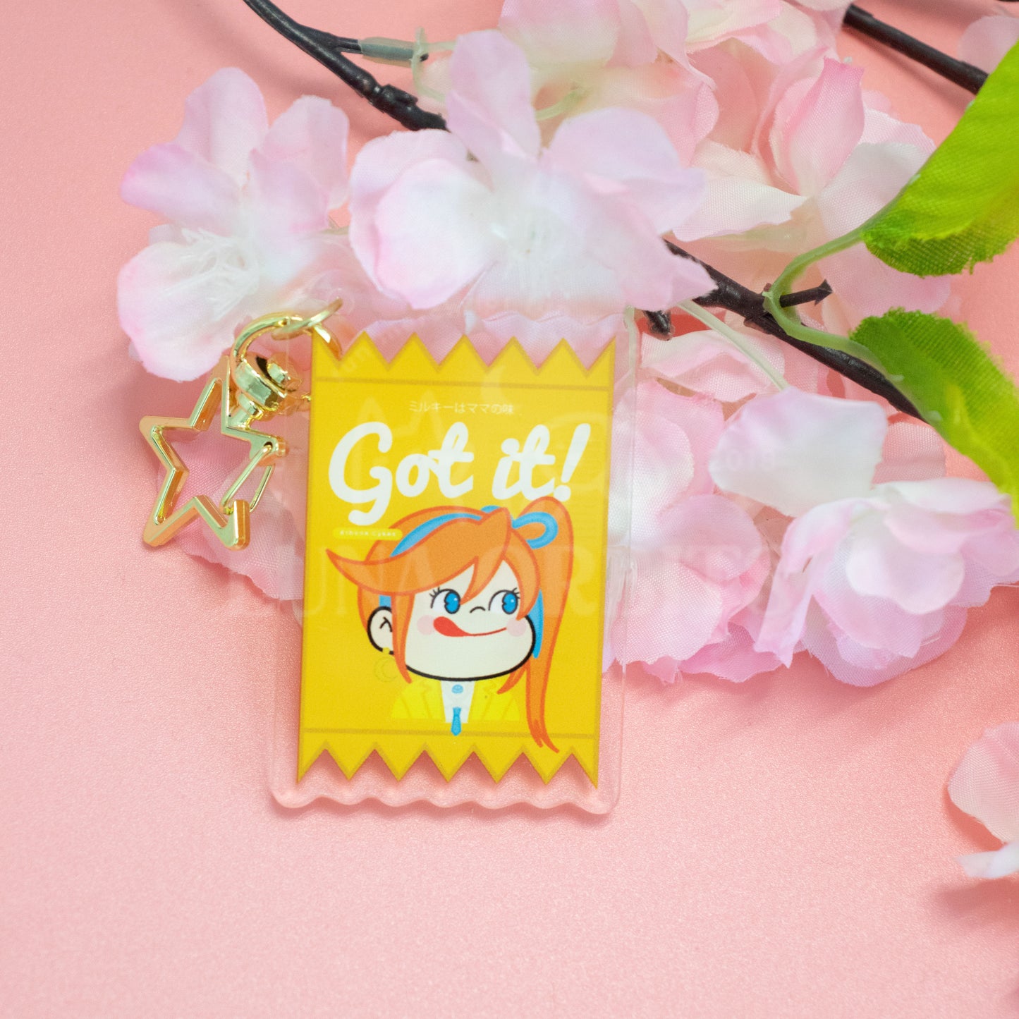 ALL Ace Attorney Milky Packet Acrylic Keychain