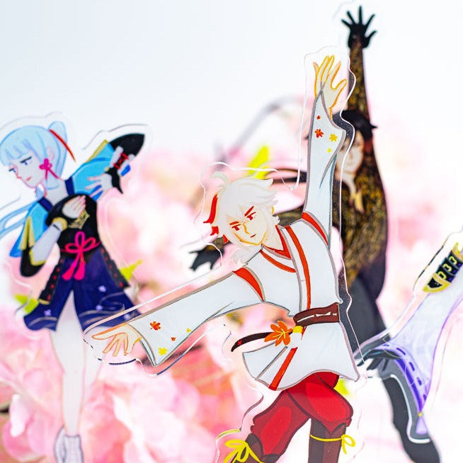 Genshin Figure Skaters Acrylic Standees (Kazuha, Ayaka, Ayato, Zhongli)