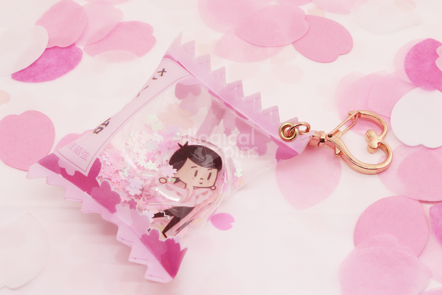 Sakura Candy Bag Charm Keychain