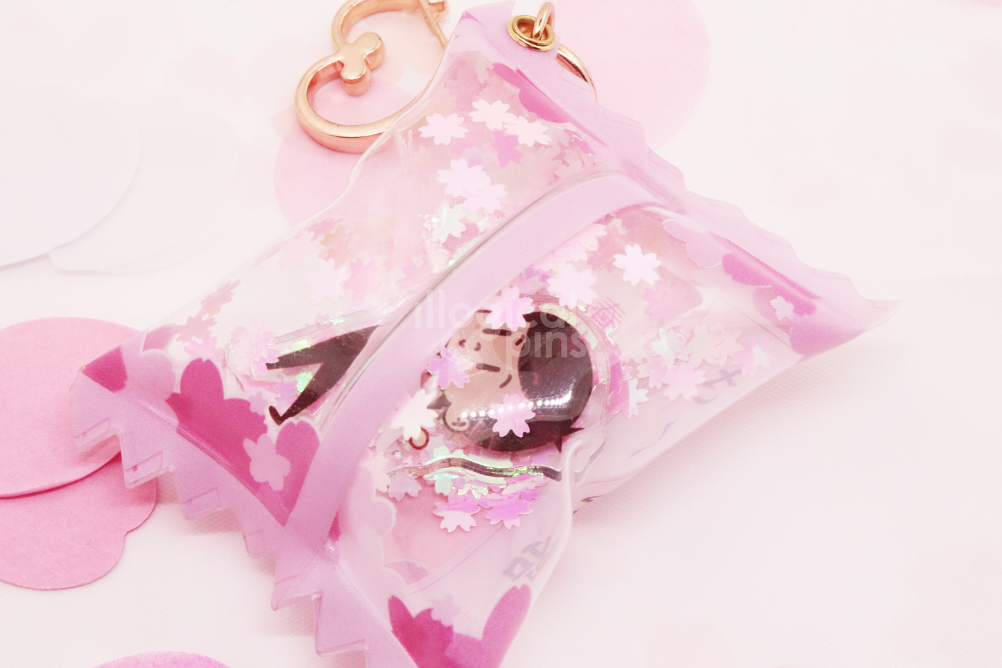 Sakura Candy Bag Charm Keychain