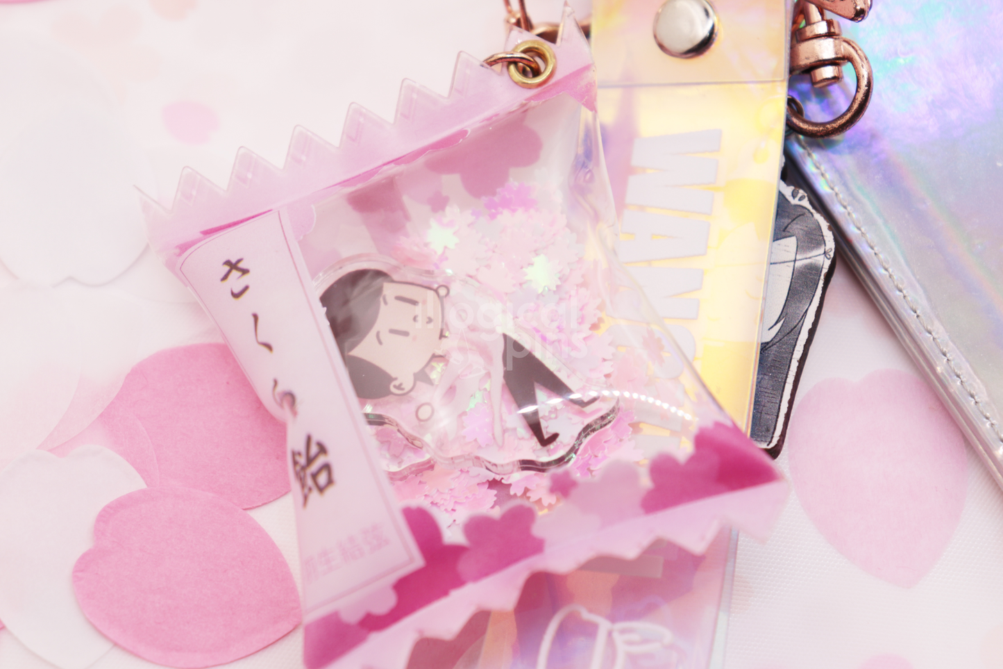 Sakura Candy Bag Charm Keychain