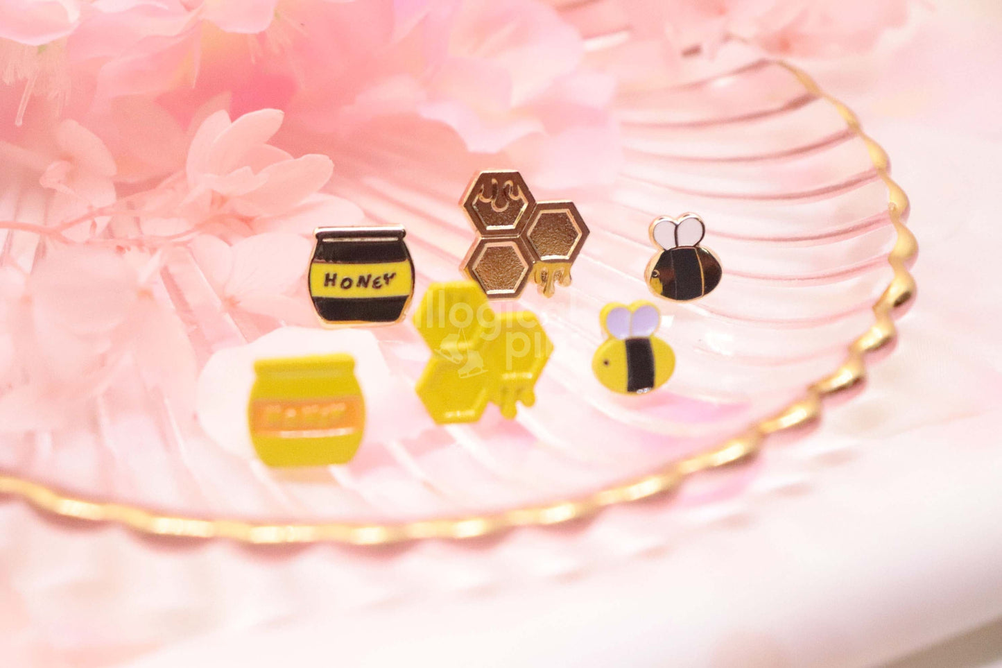 Gold Honeypot Earrings