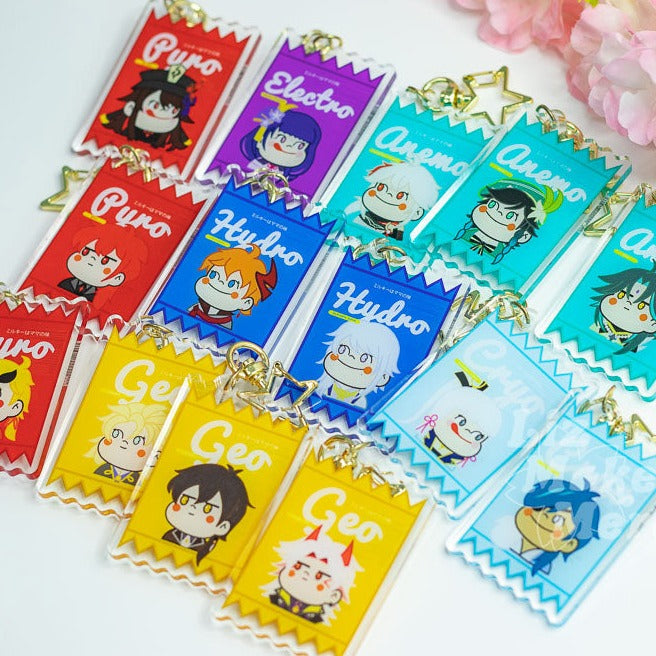ALL Genshin Milky Packet Acrylic Keychain
