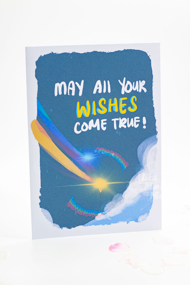 May All Your Wishes Come True Birthday Greeting Card