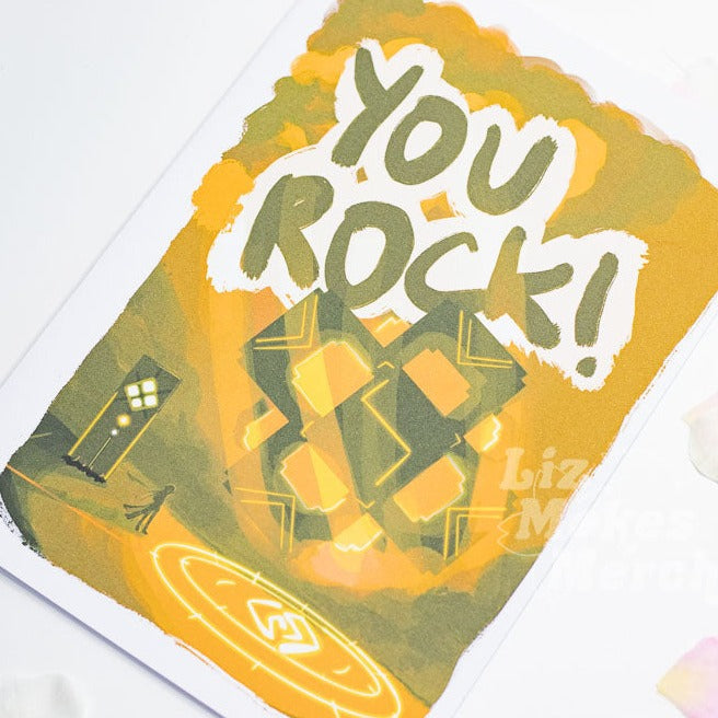 You Rock! Greeting Card