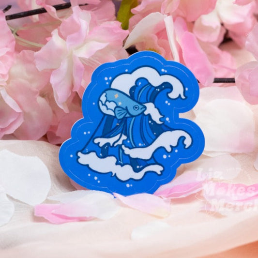 Ocean Betta Vinyl Sticker
