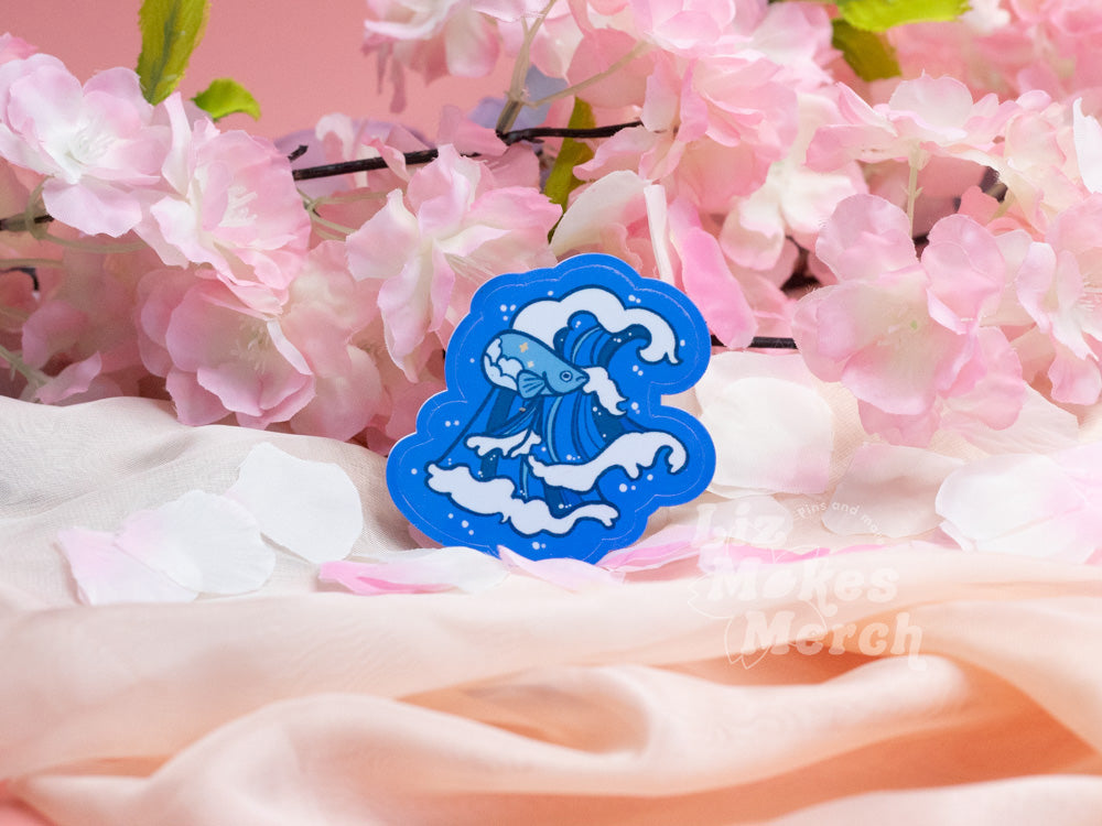 Ocean Betta Vinyl Sticker