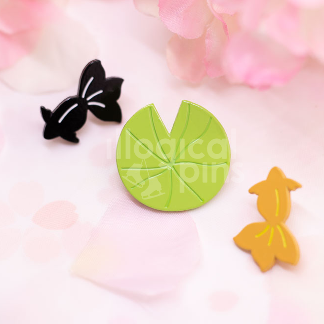Goldfish Pond Enamel Pins