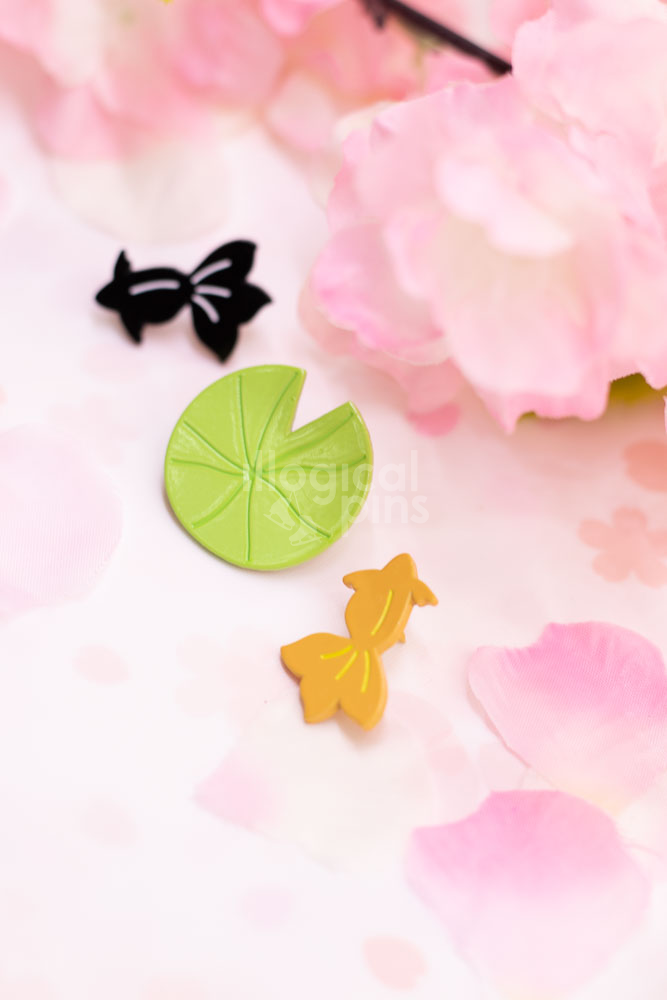 Goldfish Pond Enamel Pins