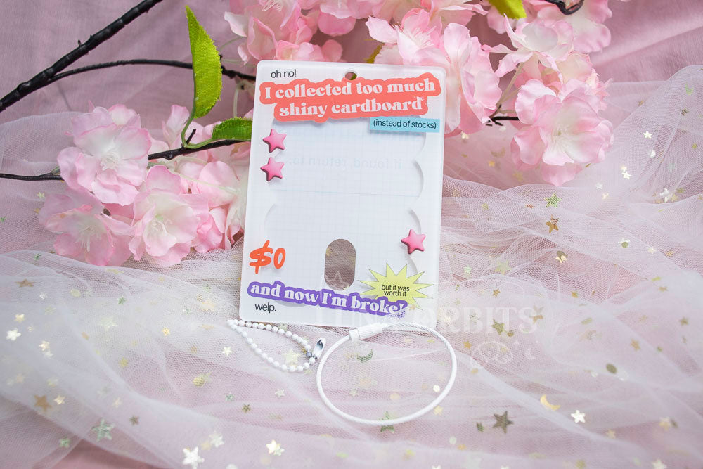 Shiny Cardboard Acrylic Photocard Holder