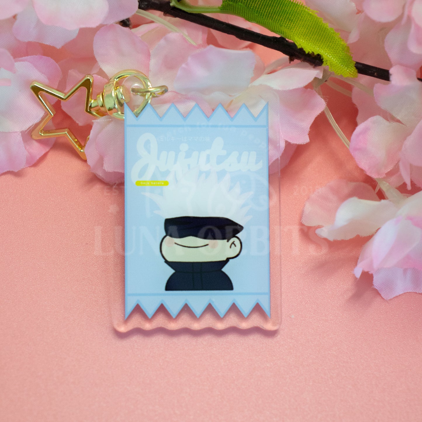 Gojo Satoru Milky Packet Acrylic Keychain