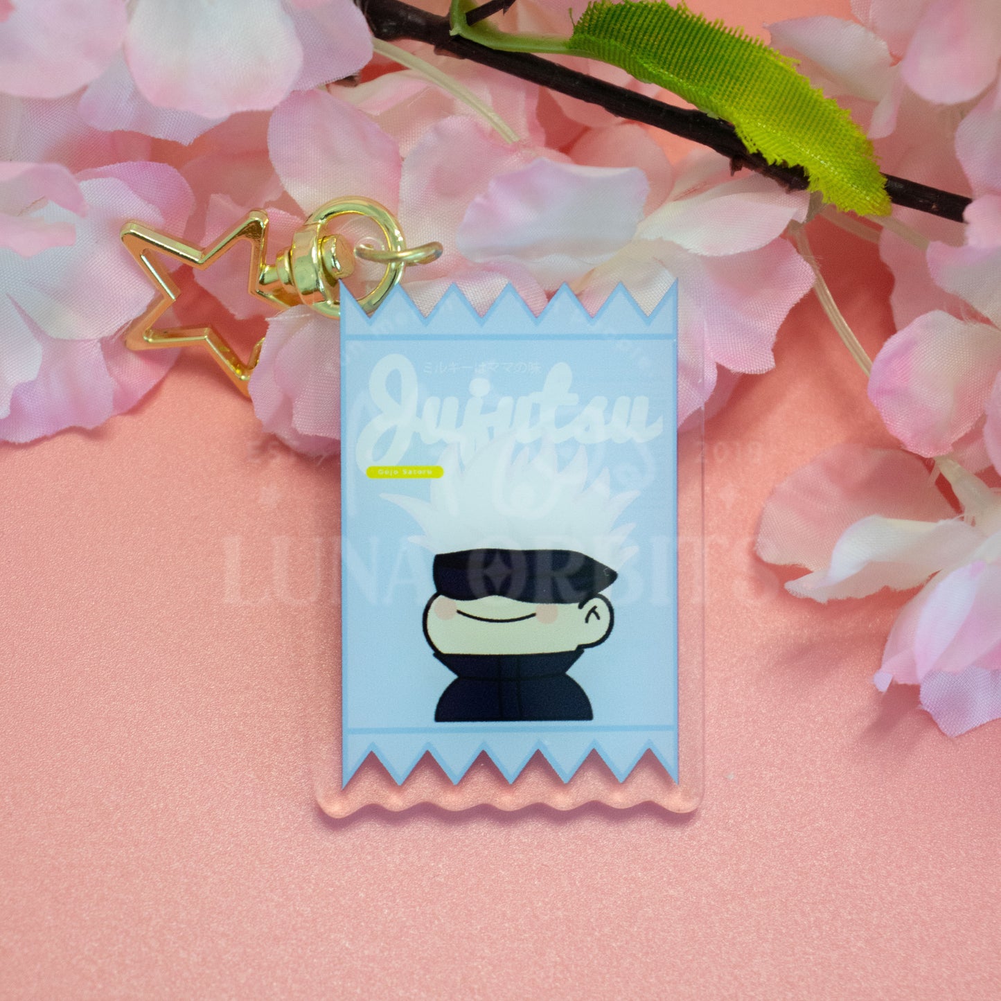 Gojo Satoru Milky Packet Acrylic Keychain