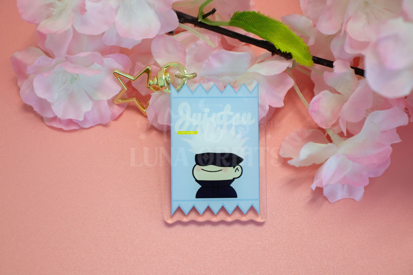 Gojo Satoru Milky Packet Acrylic Keychain