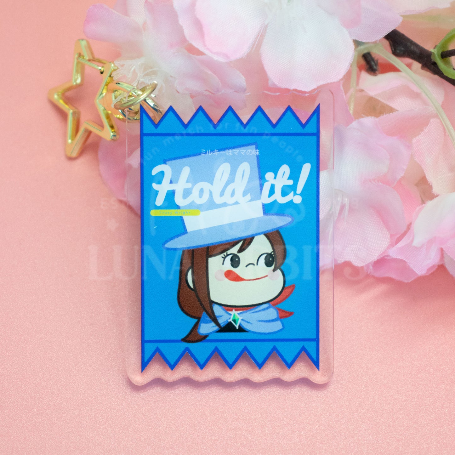 ALL Ace Attorney Milky Packet Acrylic Keychain