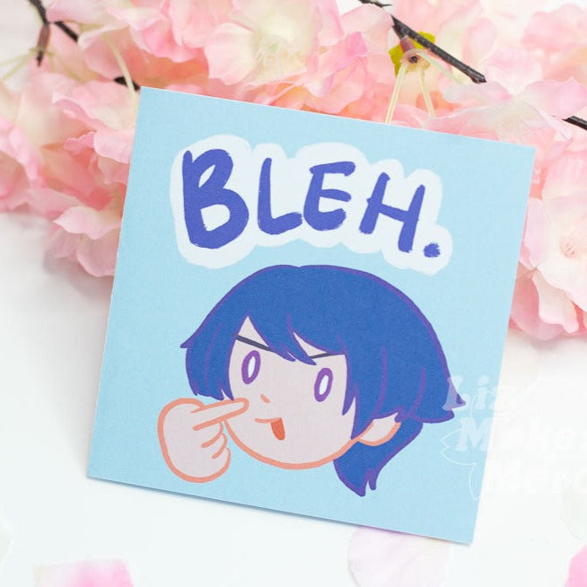 Scaramouche Bleh. Small Greeting Card