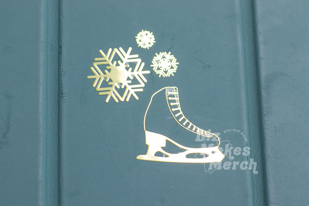 Snowflake Gold Metal Transfer Sticker