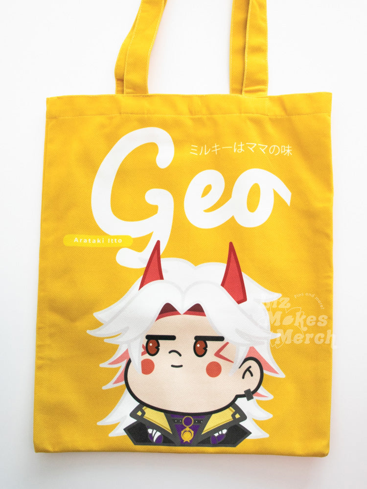 [INSTOCK] All Genshin Milky Tote Bags