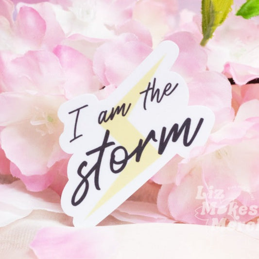 I Am The Storm Vinyl Sticker