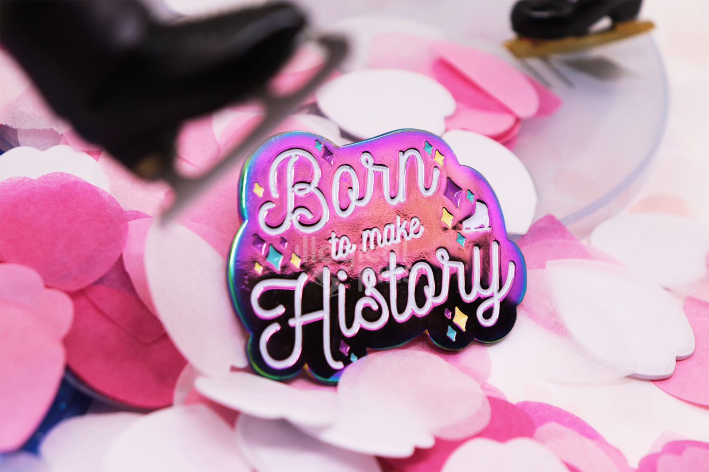 Born To Make History Enamel Pin