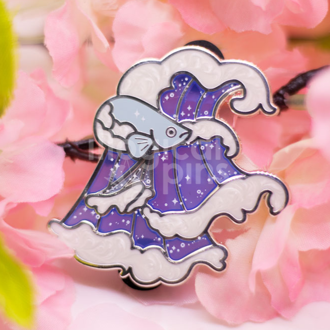 Pin Betta Ocean Betta Enamel Pin – Luna Orbits